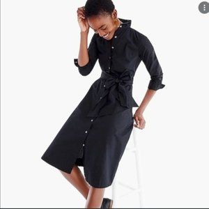 J. Crew Black Shirt Dress